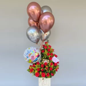 Arreglo explosión de globos