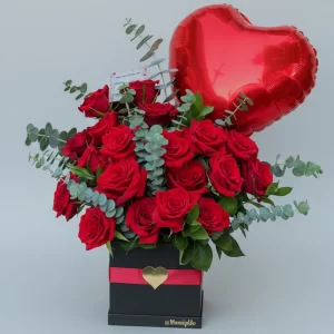 Cajita bombón de rosas