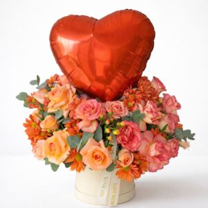 CAJA PRIMAVERAL CON GLOBO