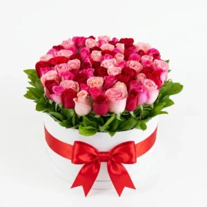 CAJA PLANA ROSAS