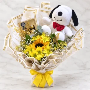 Ramillete Snoopy amarillo